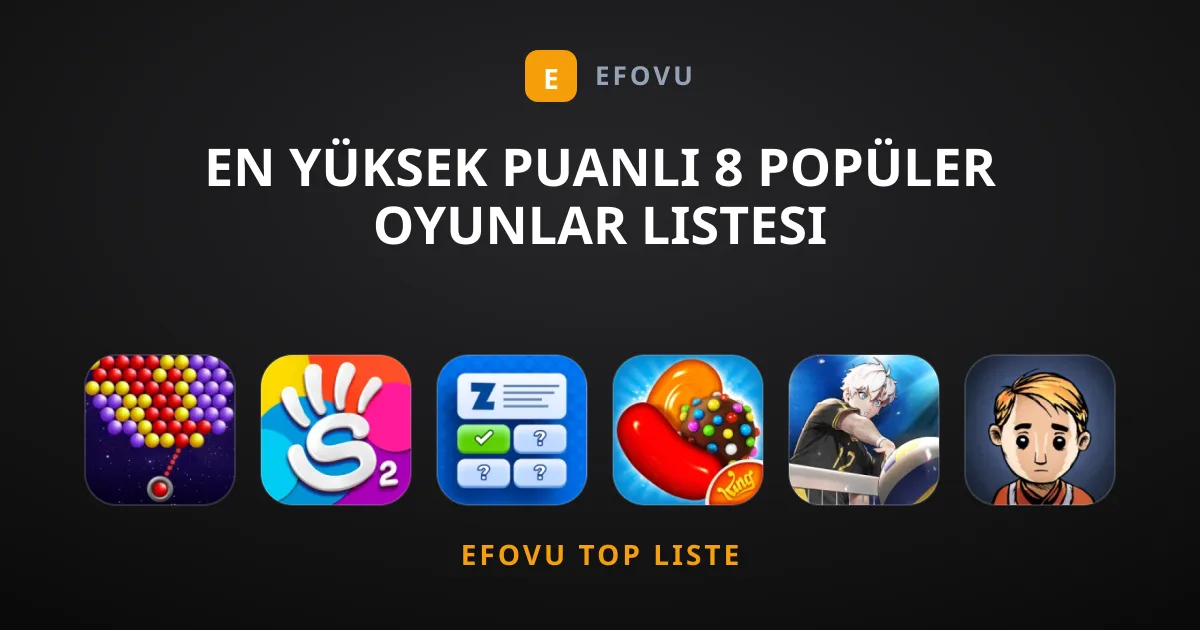 En Yüksek Puanlı 8 Popüler Oyunlar Listesi